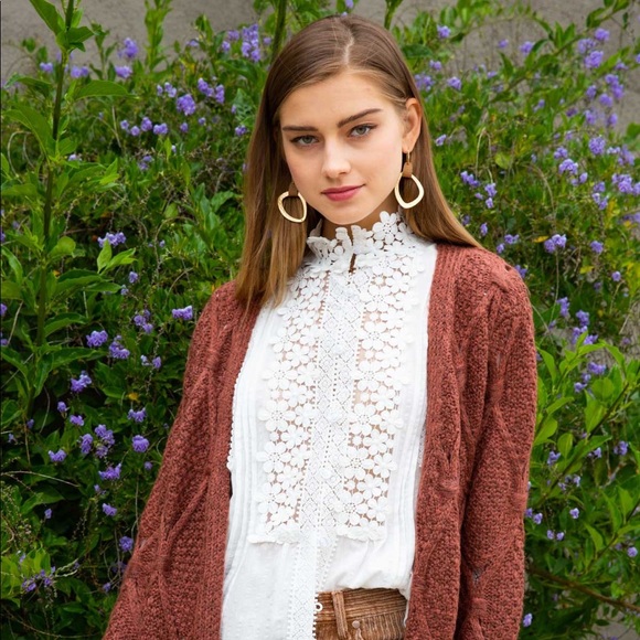 Temperance Lace Floral Blouse - Picture 2 of 8